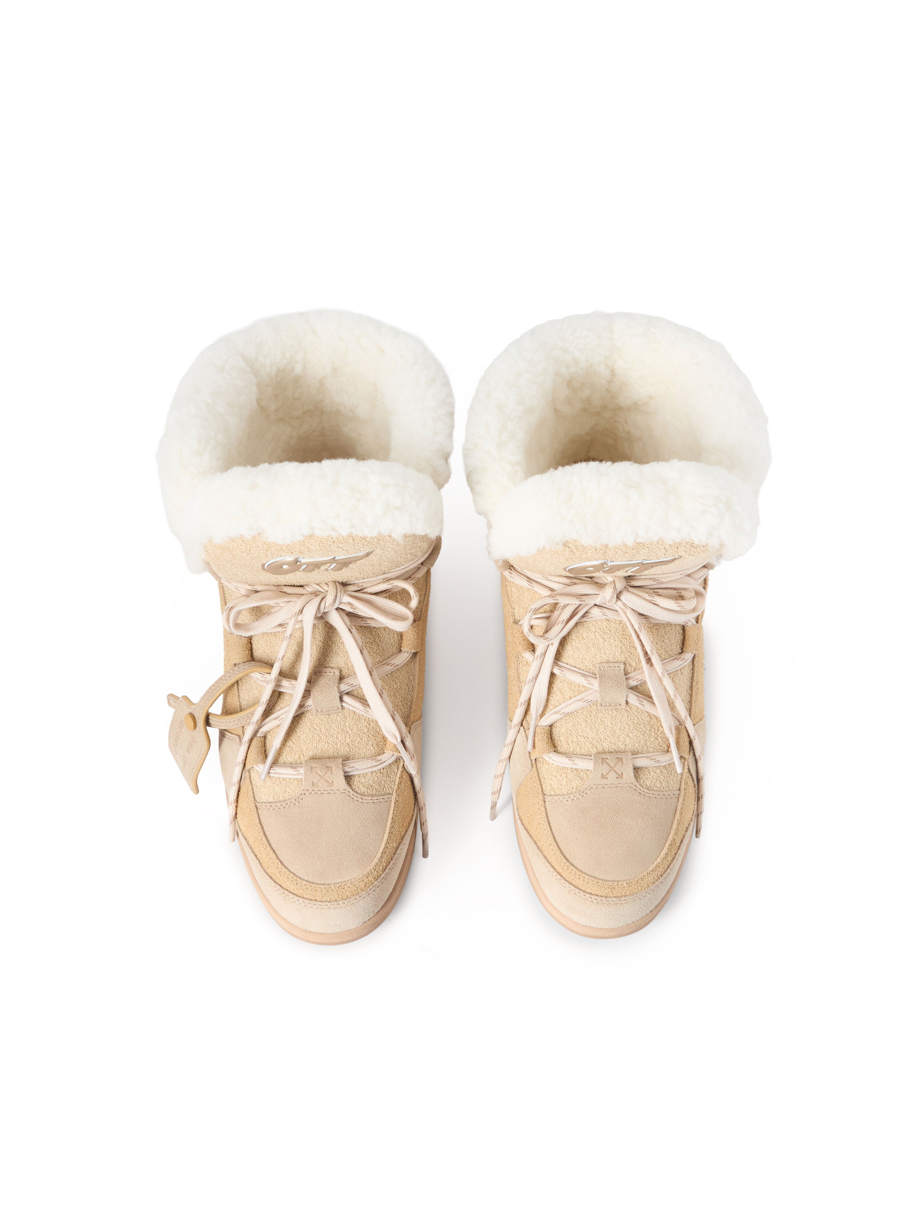 OFF WHITE Winter Boots DARK SAND/ OAT OMIY003F25LEA001