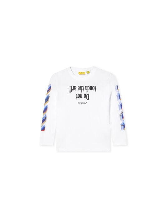 Art Quote Long Sleeve T-Shirt OFF WHITE Art Quote Long Sleeve T-Shirt WHITE 44BAB001F26J001