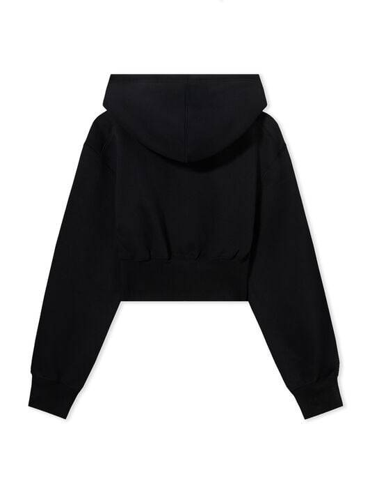 LAB L/AB Crop Zip Hoodie Black Night LABF2639G00040T