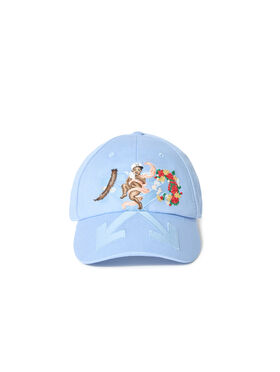 OFF WHITE Blue Fresco Arrow Baseball Cap WHITE OWRB133C99LEA001