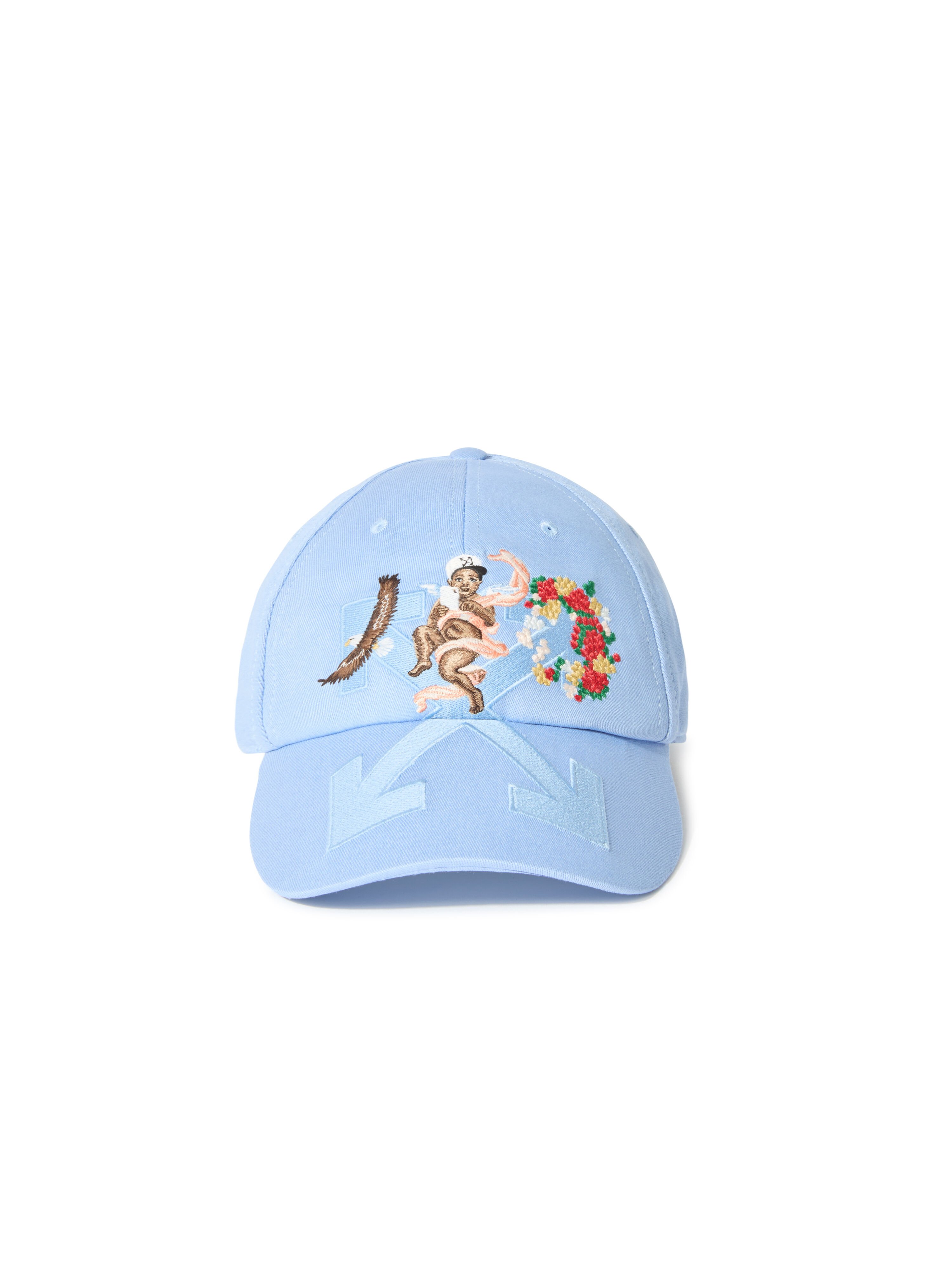 OFF WHITE Blue Fresco Arrow Baseball Cap BLUE OMLA049S25FAB009