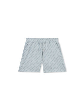 OFF WHITE Logo Aop Short DUSTY BLUE 44BCB00CS26F001