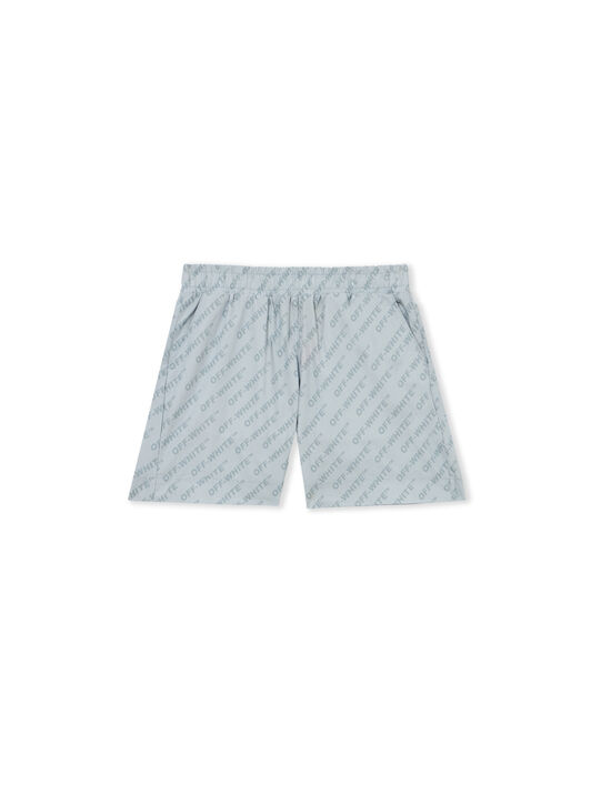 OFF WHITE Logo Aop Short DUSTY BLUE 44BCB00CS26F001