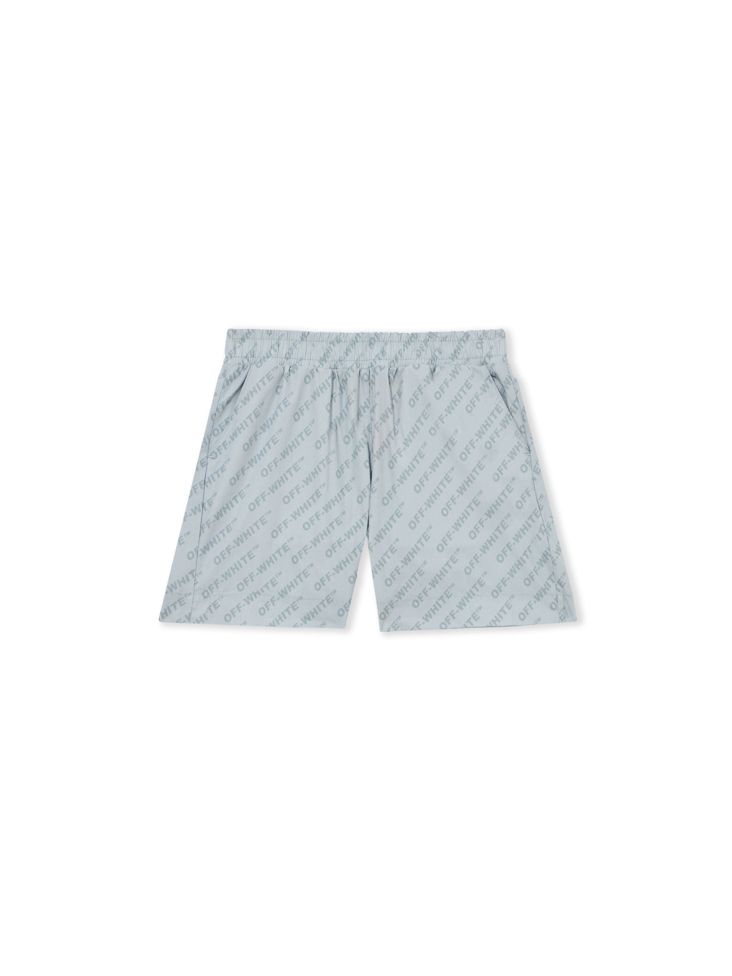 OFF WHITE Logo Aop Short DUSTY BLUE 44BCB00CS26F001