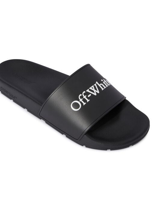 OFF WHITE Black Bookish Sliders BLACK OWIU001C99MAT001
