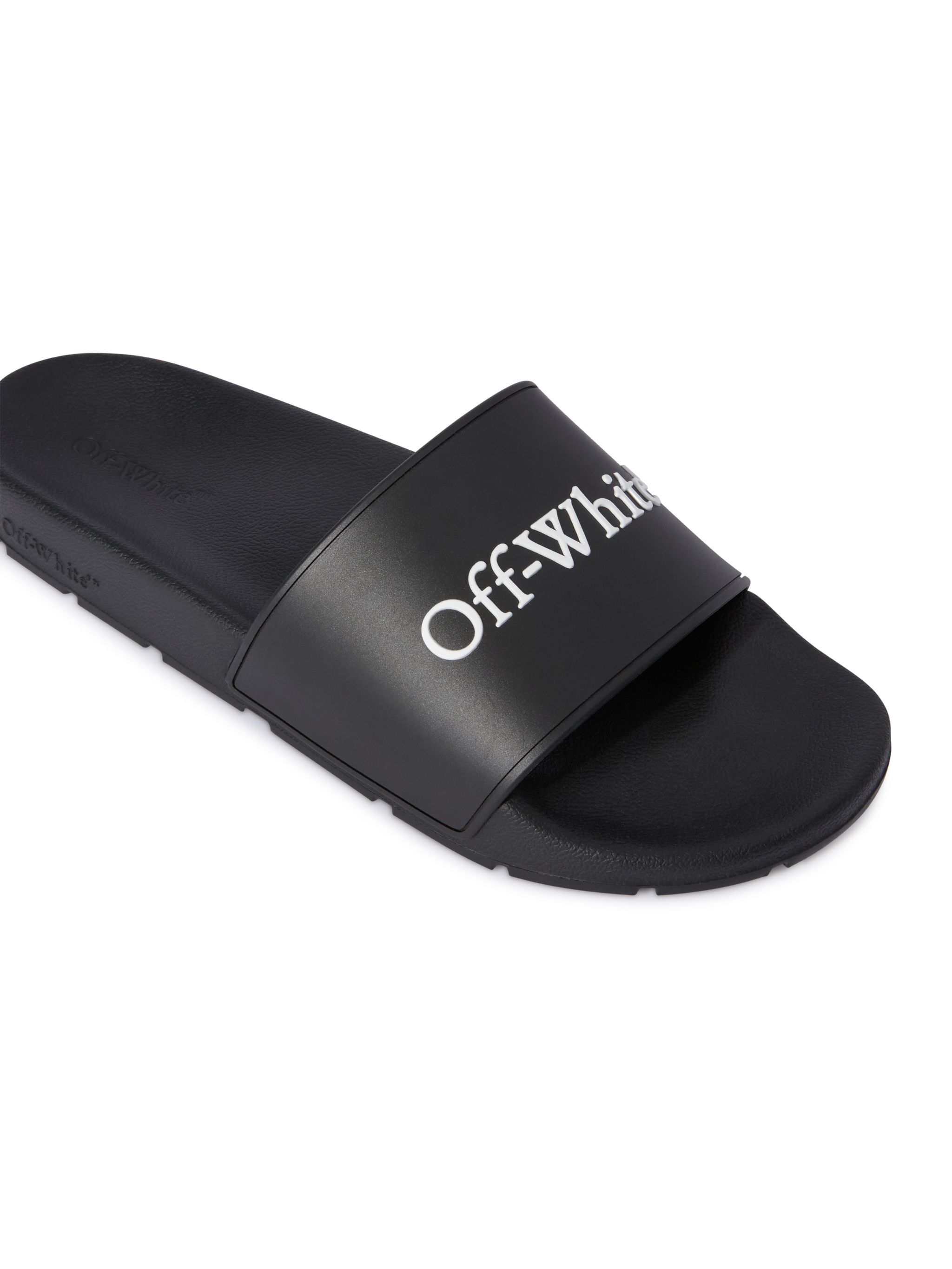 OFF WHITE Black Bookish Sliders BLACK OWIU001C99MAT001