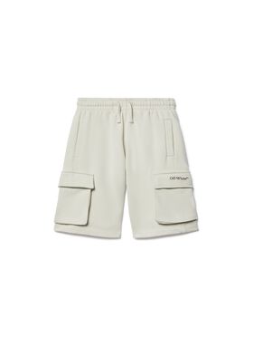 OFF WHITE Diagonal Bookish Sweatshorts GRAU OBCI005S25FLE001