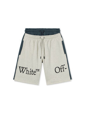 OFF WHITE Bookish Scarf Overlap Skate Sweatshorts DARK SLATE 44MCI01CF26F002