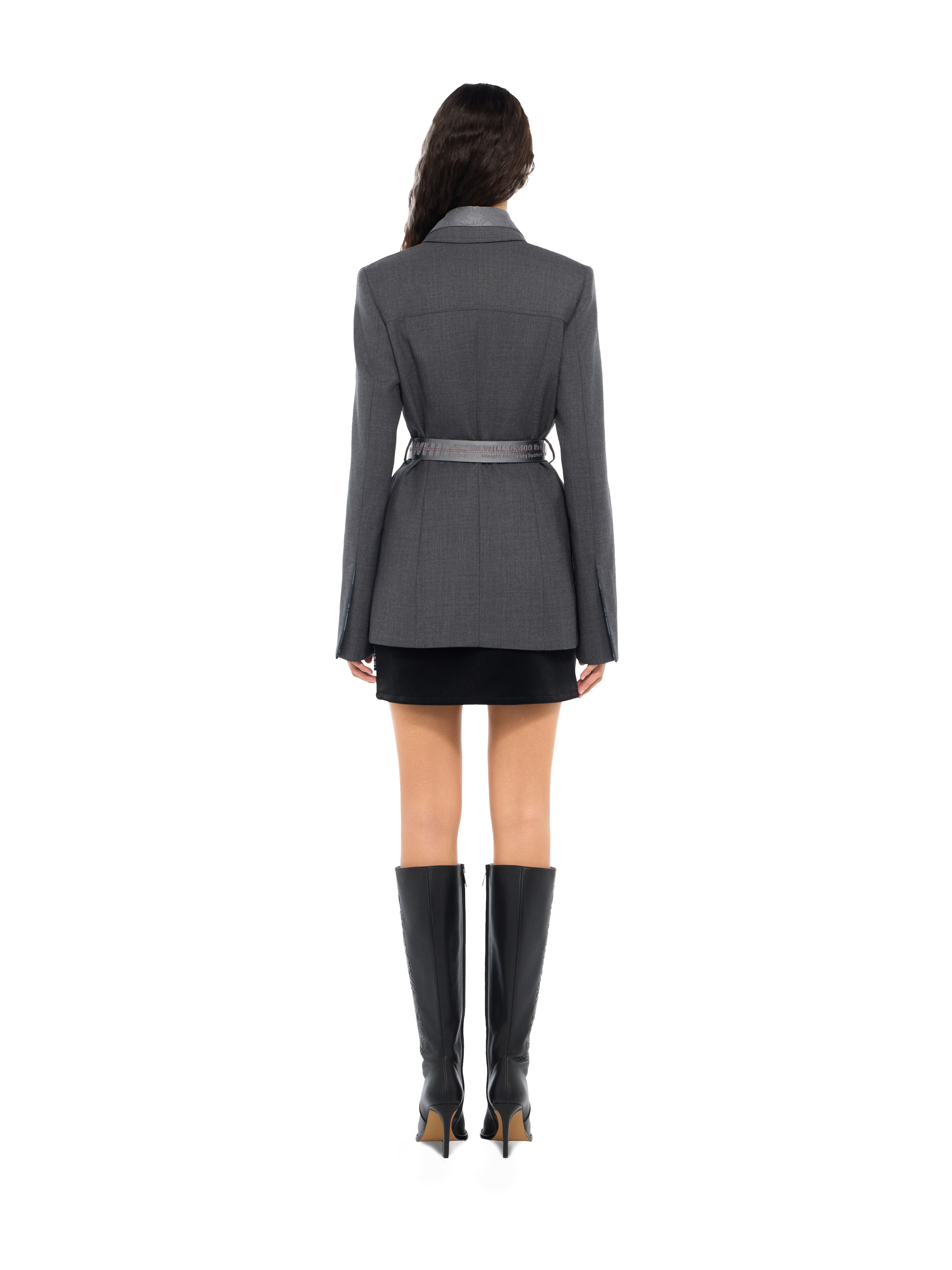 Industrial Belt Toybox Jacket OFF WHITE Industrial Belt Toybox Jacket Dark Grey Melange Dark Grey Melange 2FG00477T
