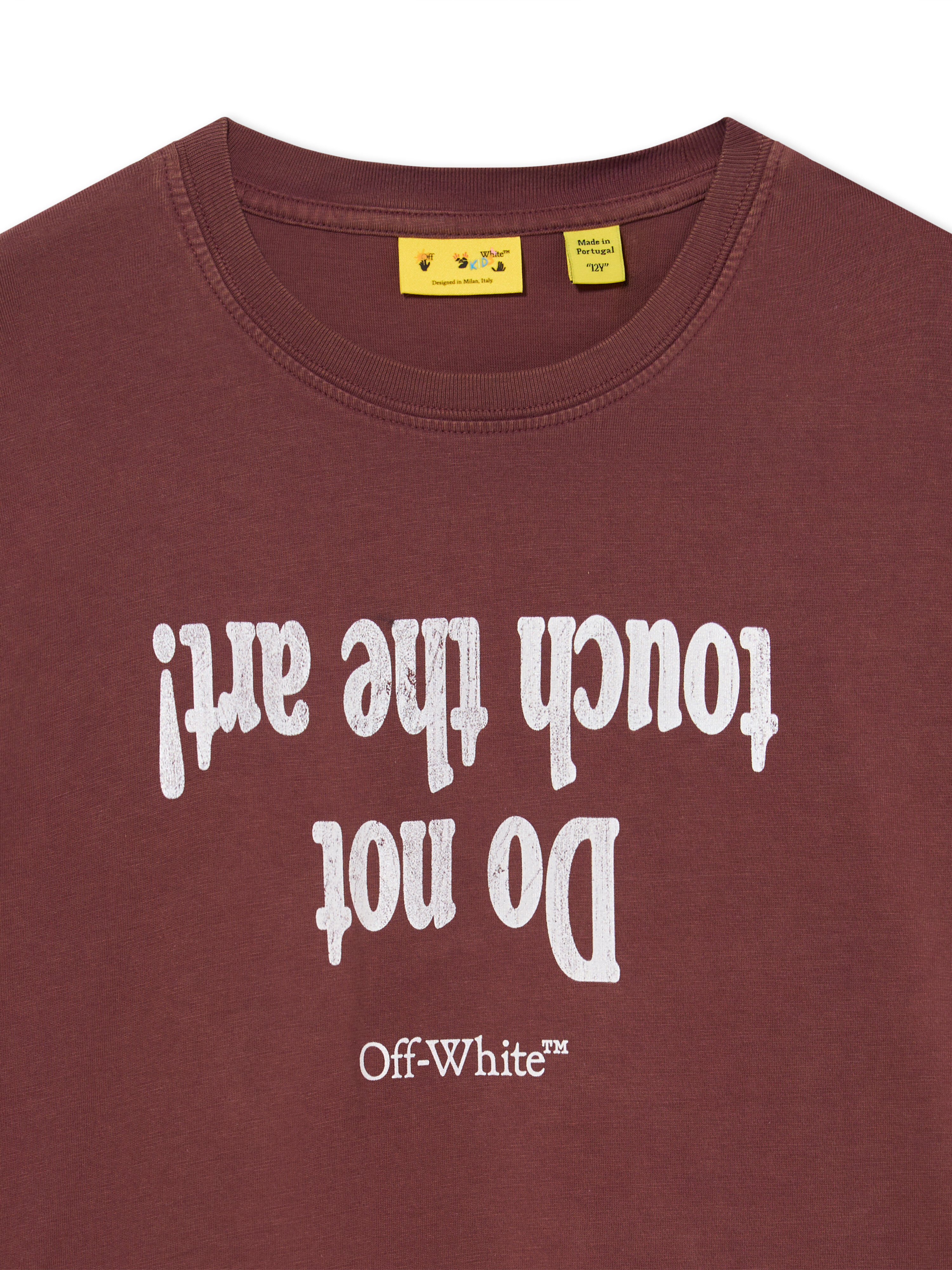 Art Quote T-Shirt OFF WHITE Art Quote T-Shirt RED MAHOGANY 44BAA002F26J00B