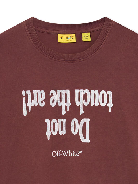 Art Quote T-Shirt OFF WHITE Art Quote T-Shirt RED MAHOGANY 44BAA002F26J00B