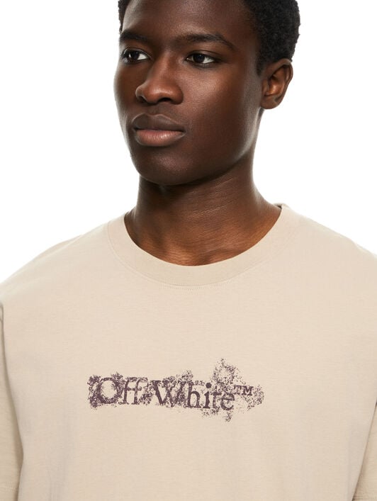 OFF WHITE Heraldic Arrow S/S Slim Tee FADE OUT STONE 44MAA027S26J008