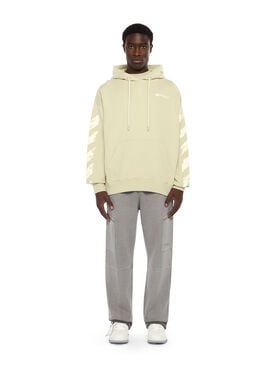 OFF WHITE Ink Arrow Skate Hoodie ALFAALFA - DOUBLE CREAM OMBB085F25FLE00G