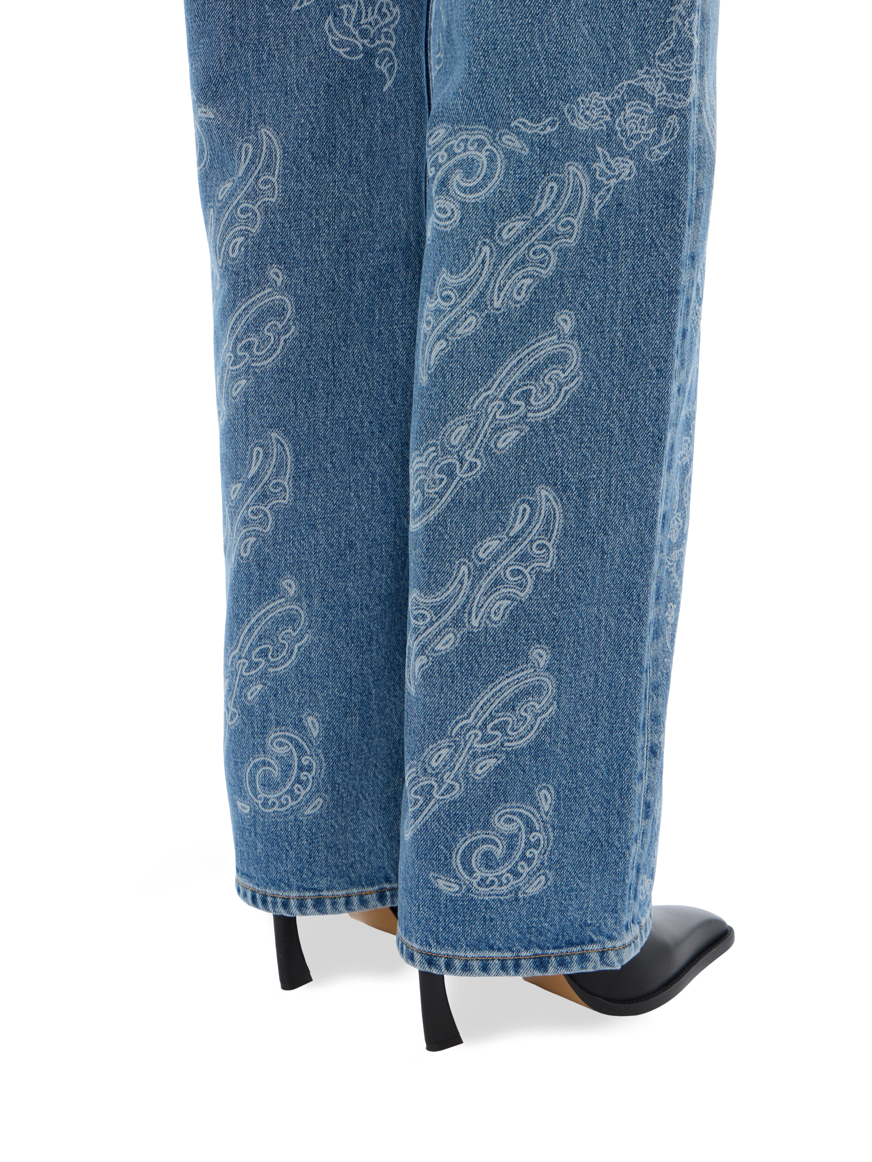 Paisley Susy Denim Pants OFF WHITE Paisley Susy Denim Pants Light Medium Blue White 2FM00605B