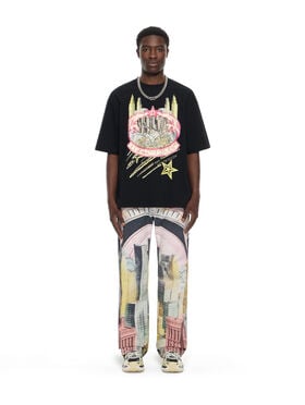 OFF WHITE Big Frame World Skate T-shirt BLACK 44MAA120Z26J002