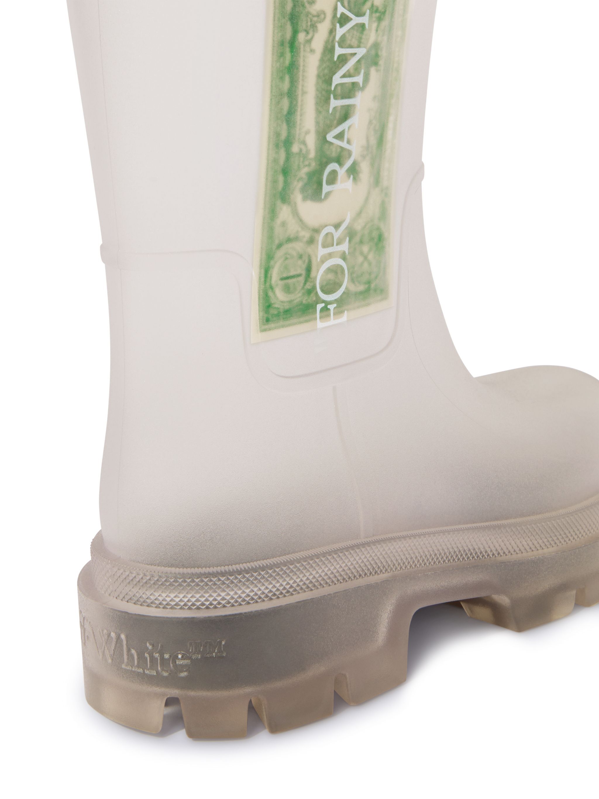 OFF WHITE Stivali Reboot Trasparente/Bianco BIANCO OMIE00BS25MAT001