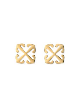 OFF WHITE Mini Arrow Earrings GOLD OWOB13HC99MET001