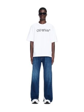 OFF WHITE Skate-Jeans mit Pfeil-Aufdruck und Reißveschluss BLAU OMYA177F23DEN002