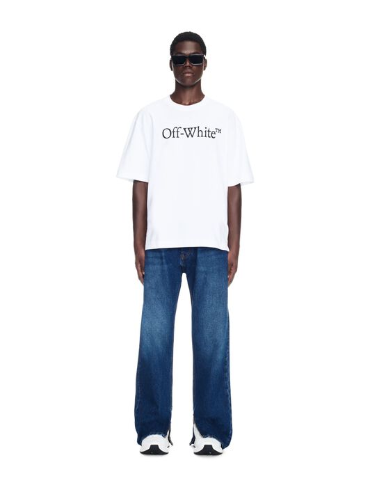 Skate-Jeans mit Pfeil-Aufdruck und Reißveschluss OFF WHITE Skate-Jeans mit Pfeil-Aufdruck und Reißveschluss BLAU OMYA177F23DEN002
