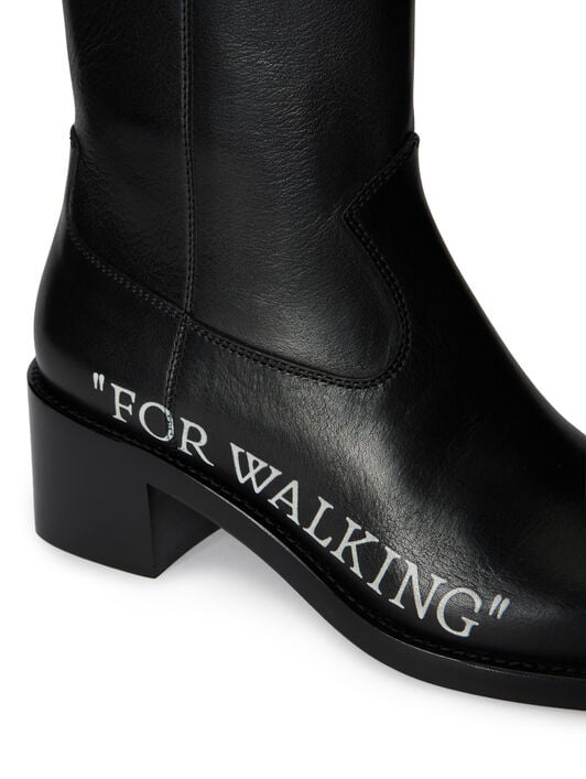 FOR WALKING TEXAN ANKLE BOOT OFF WHITE FOR WALKING TEXAN ANKLE BOOT BLACK - WHITE OWID05EF25LEA001