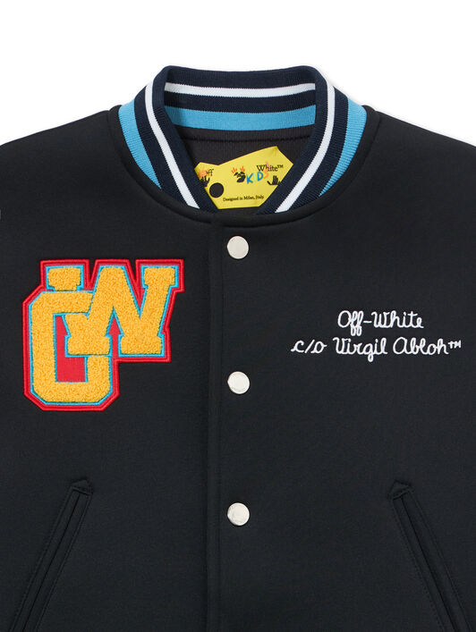 OFF WHITE Ow Patch Varsity BLACK 44BEH001S26F001