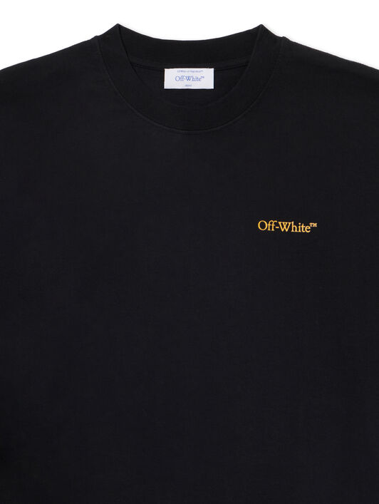 OFF WHITE Tape Arrow Skate L/S T-Shirt BLACK - CITRUS OMAB086S25JER002