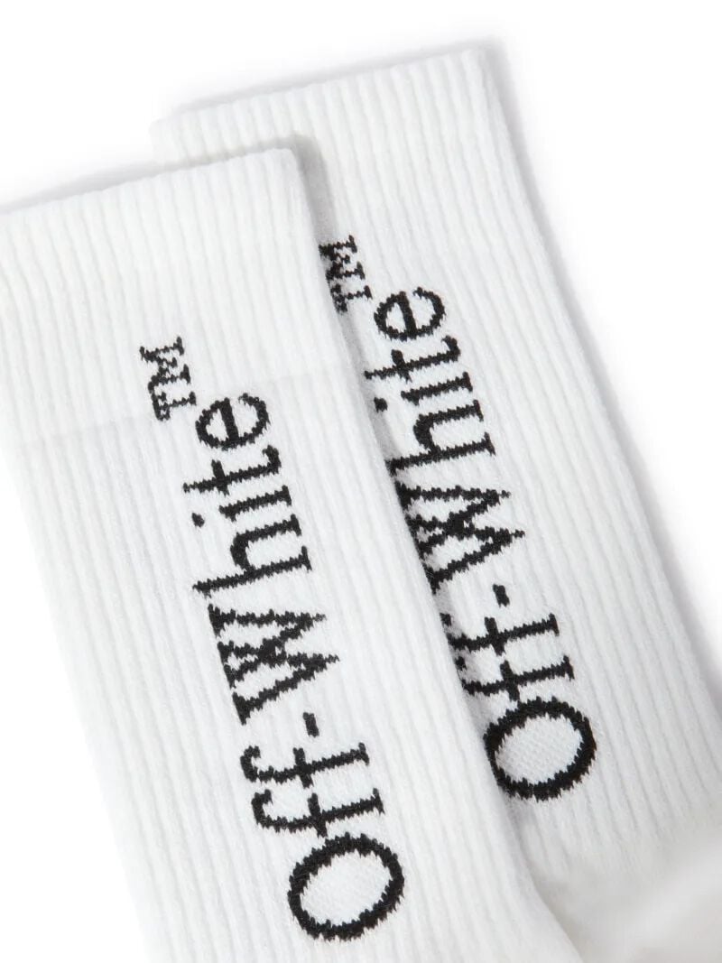OFF WHITE Bookish Long Socks  OGRA003S25KNI001