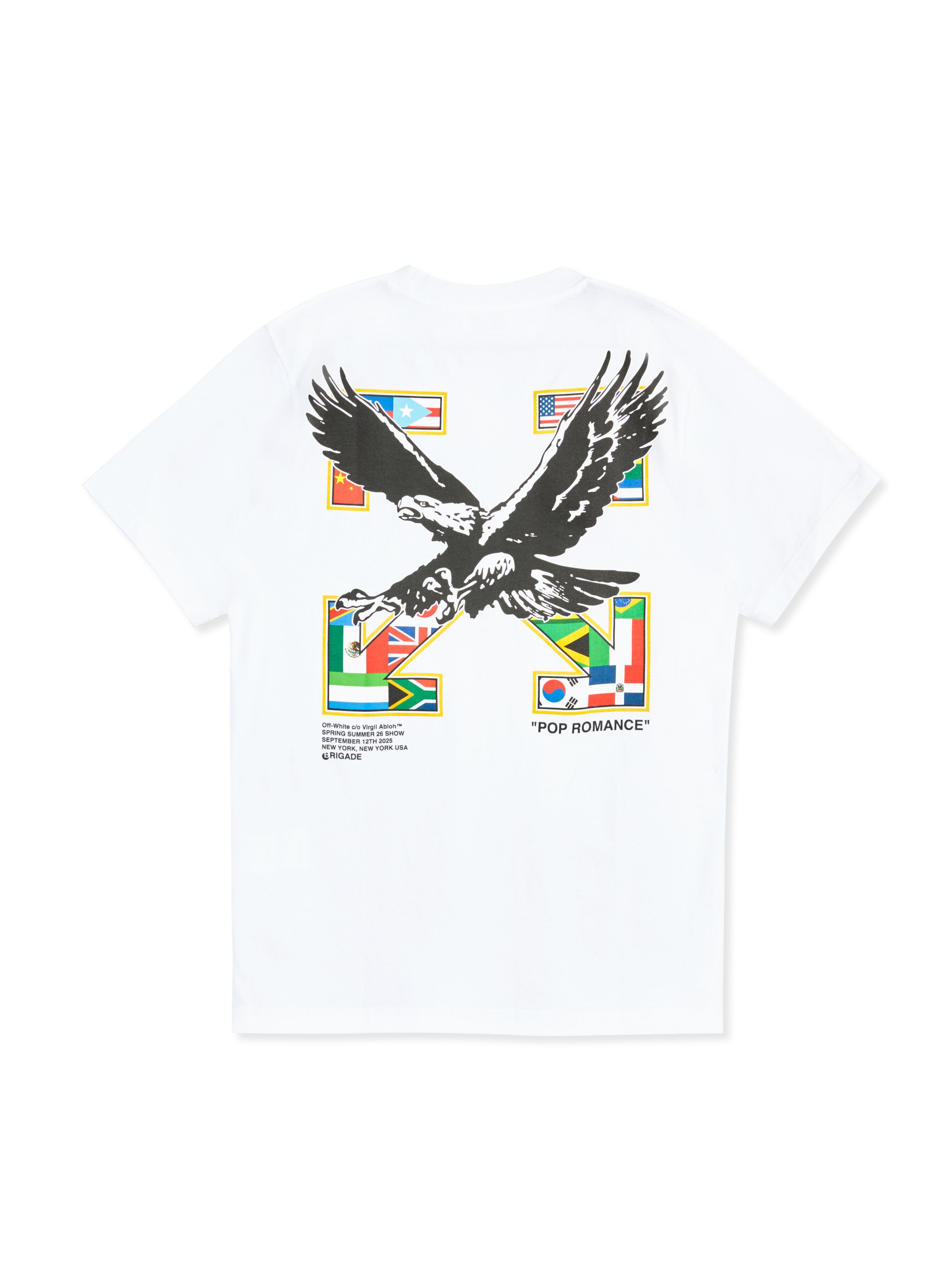 OFF WHITE OW X Brigade Staff T-Shirt WHITE OMAA027G25JER00M