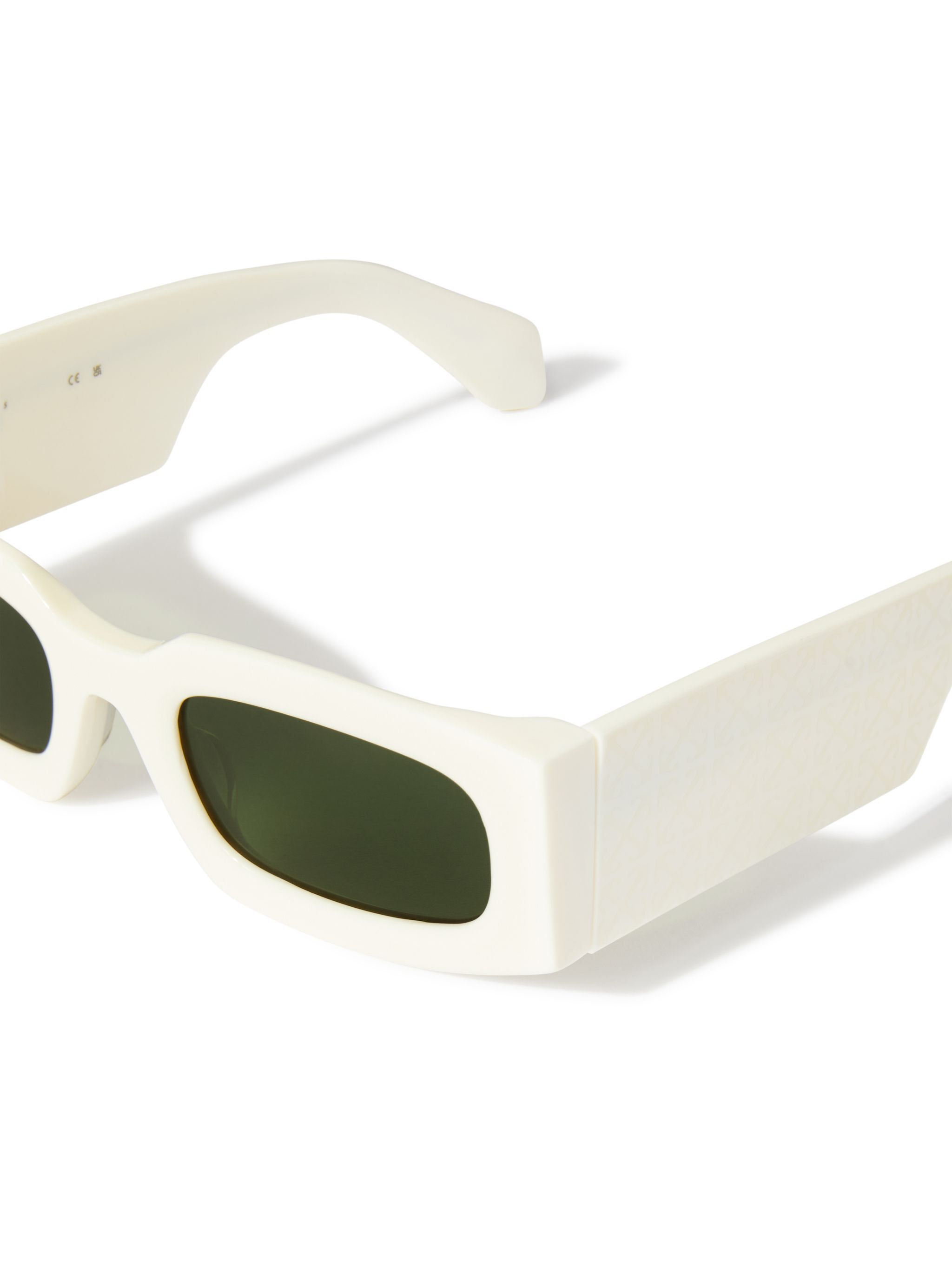 OFF WHITE Weiss/Grüne Cary Sonnenbrille WEISS OERI141S25PLA001