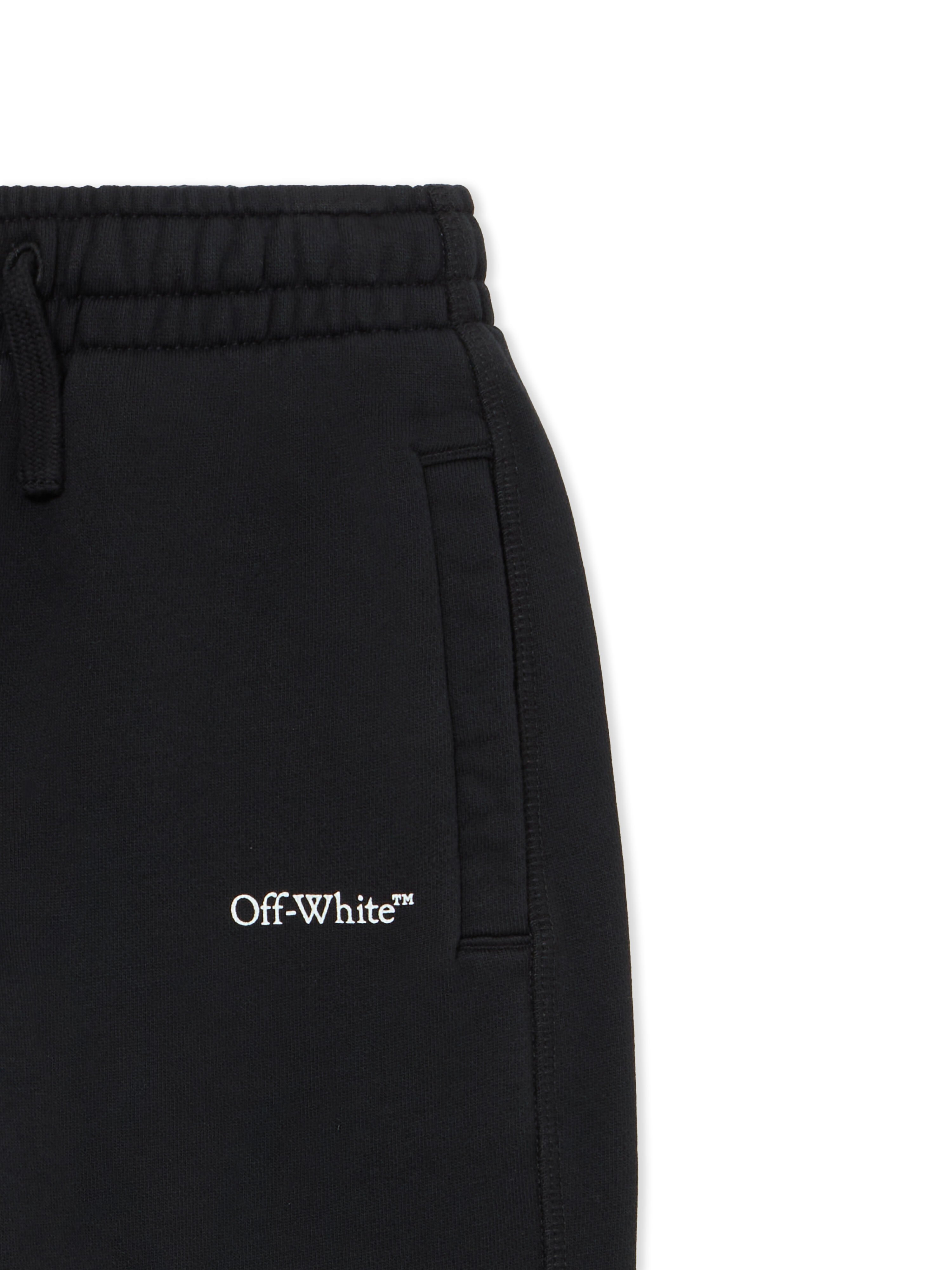 OFF WHITE Bookish Diag Sweatpant BLACK 44BCH001S26F001