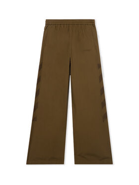 OFF WHITE Diagonal Cotton Trackpants BEECH/BEECH OMCJ03FF25FAB001