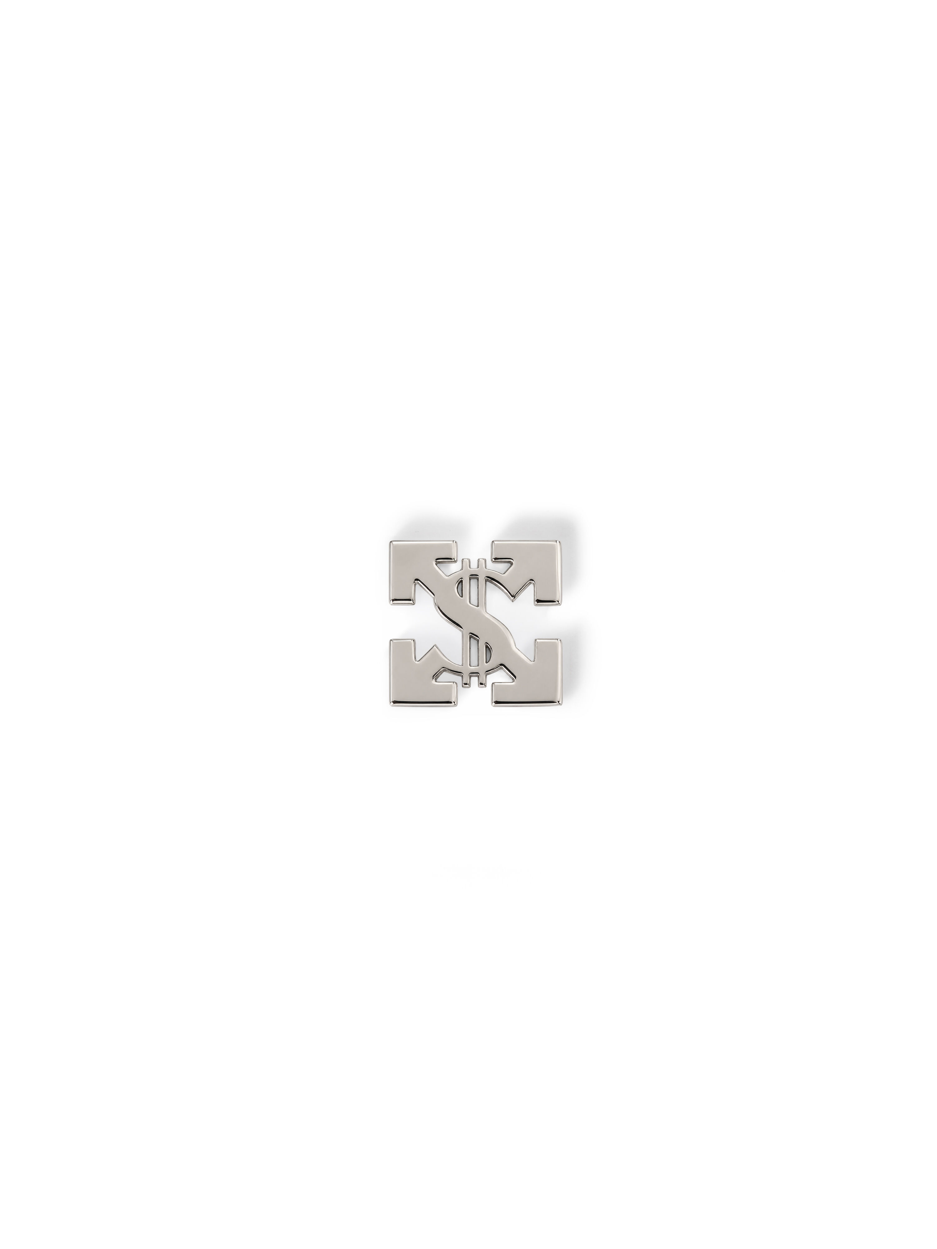 Bling Dollar Mono Earring OFF WHITE Bling Dollar Mono Earring SILVER - SILVER OMOD11ZS26MET001