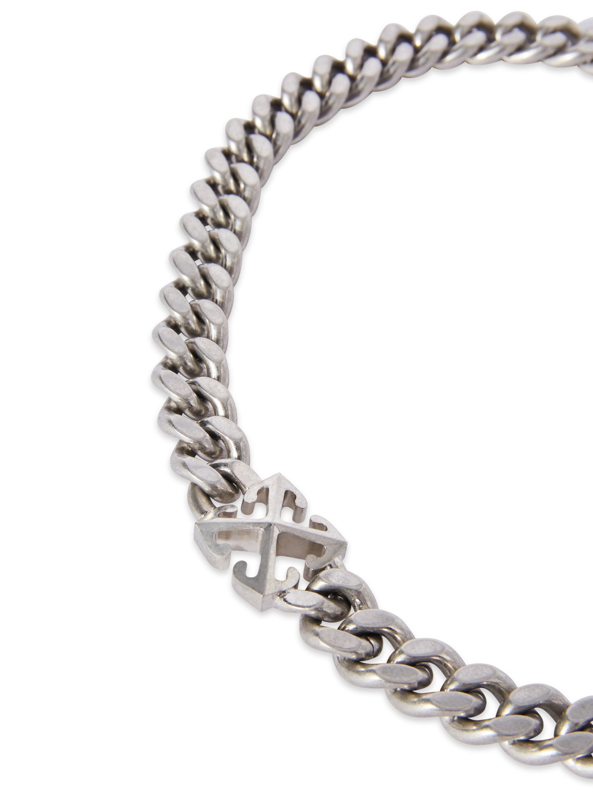OFF WHITE Arrow Chain Necklace SILVER OMOB15DC99MET001