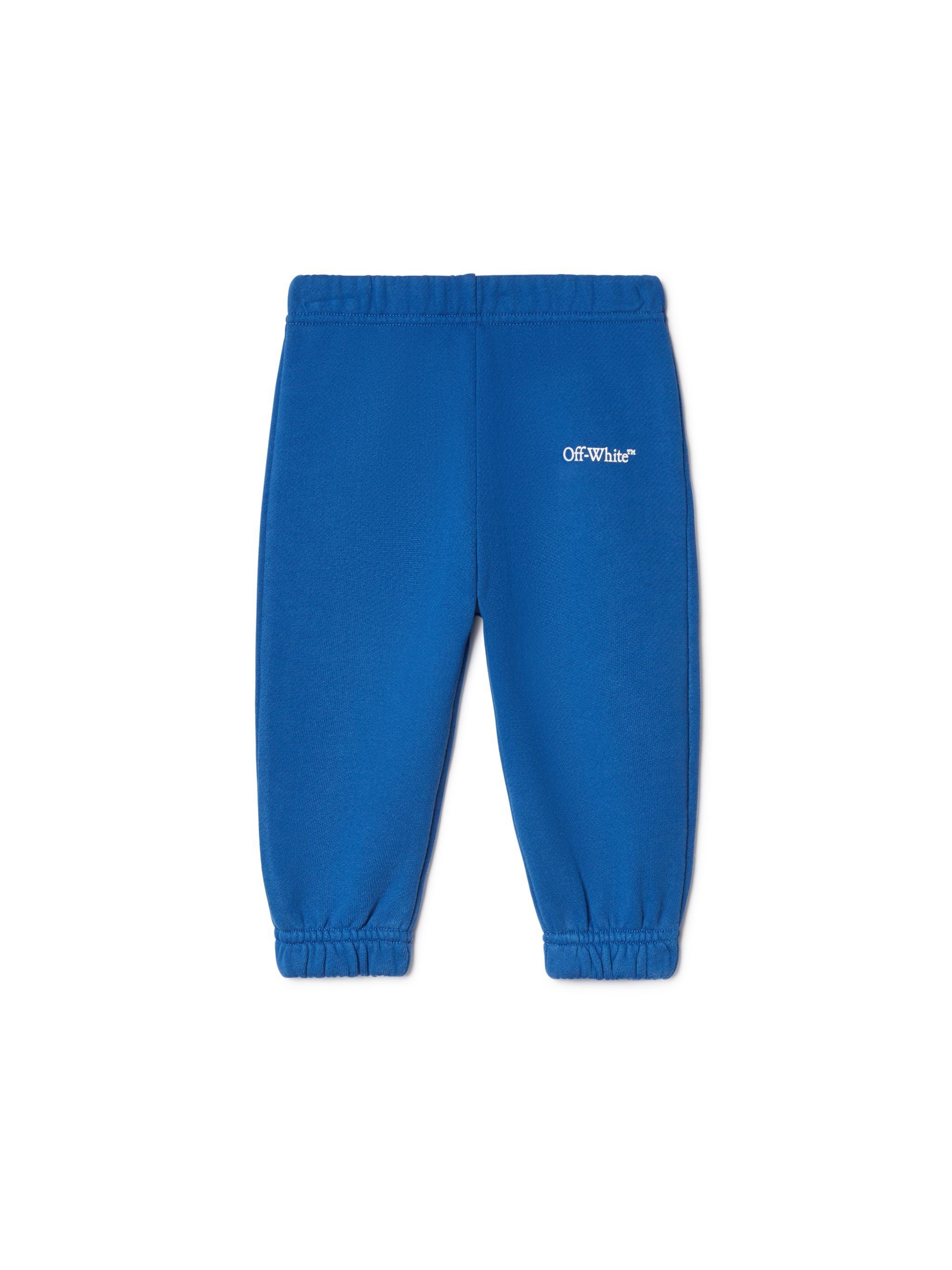 OFF WHITE Diagonal Bookish Sweatpants BLUE OBXD001S25FLE001