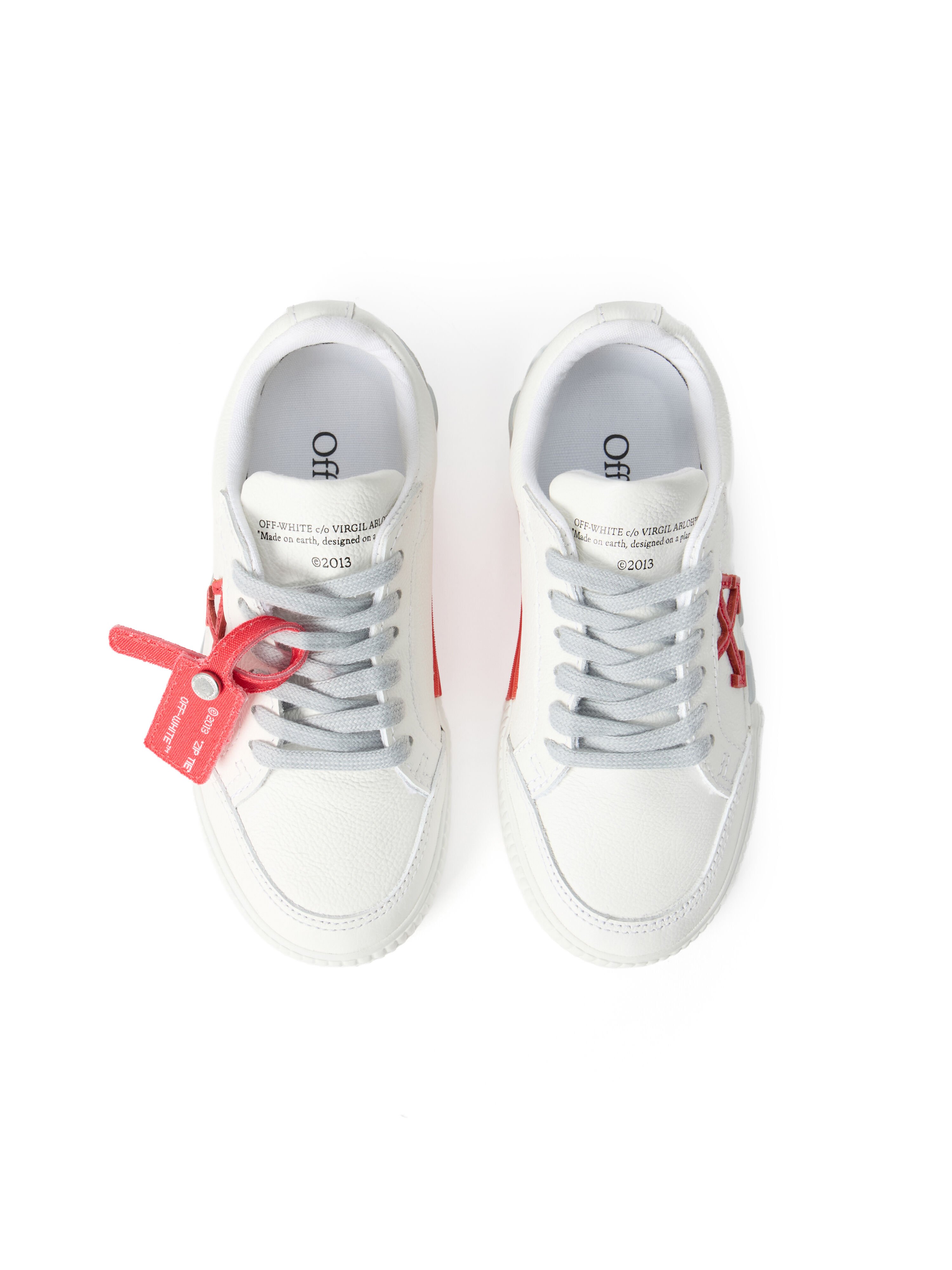 OFF WHITE Vulcanized Low Sneakers WHITE - LIGHT GREY OBIA003S26LEA001