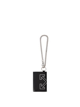 OFF WHITE Heritage Chain Wallet BLACK - WHITE OMNC09AF25LEA001