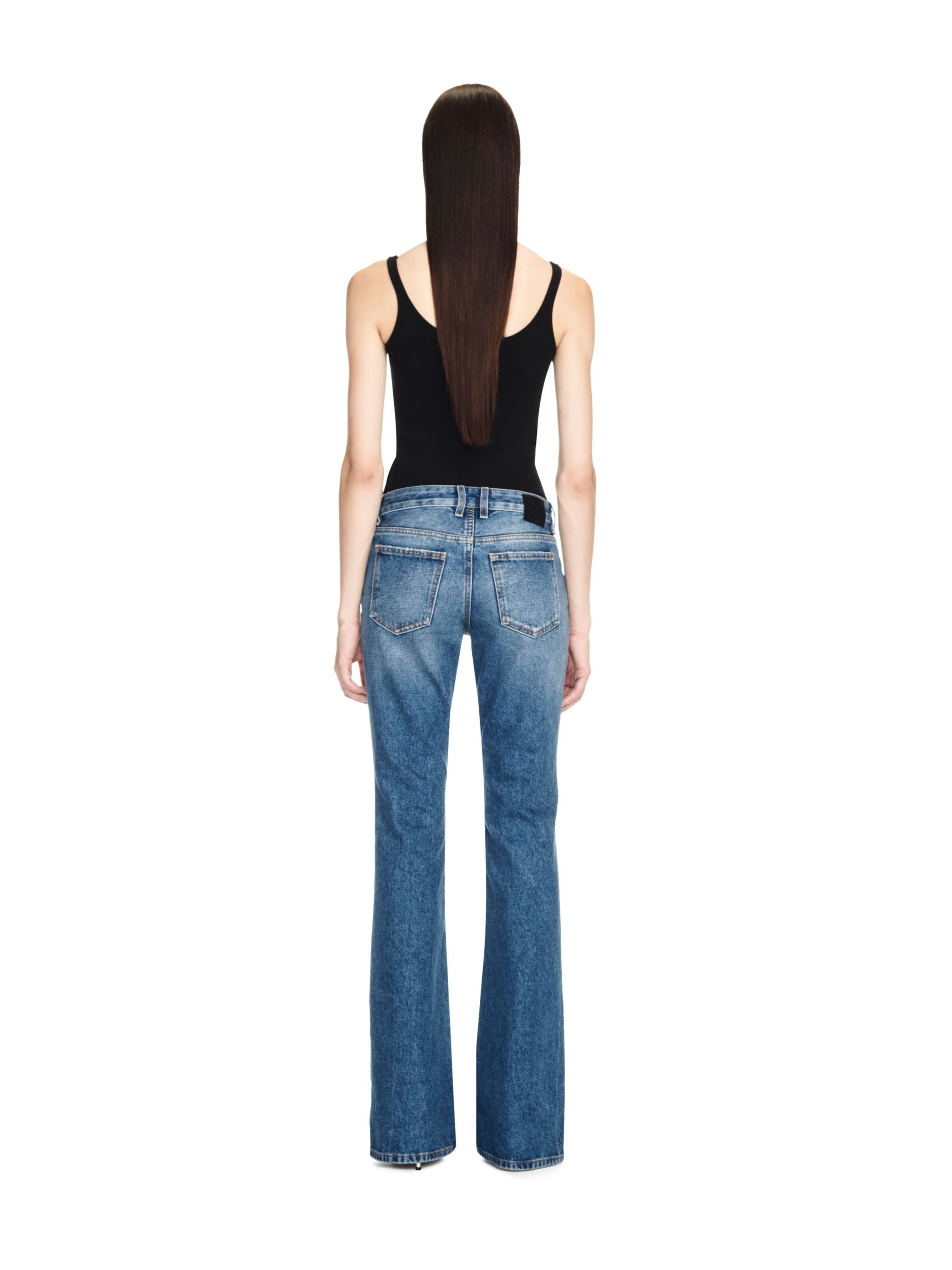 OFF WHITE Jeans svasati a cinque tasche BLU OWYA061C99DEN001