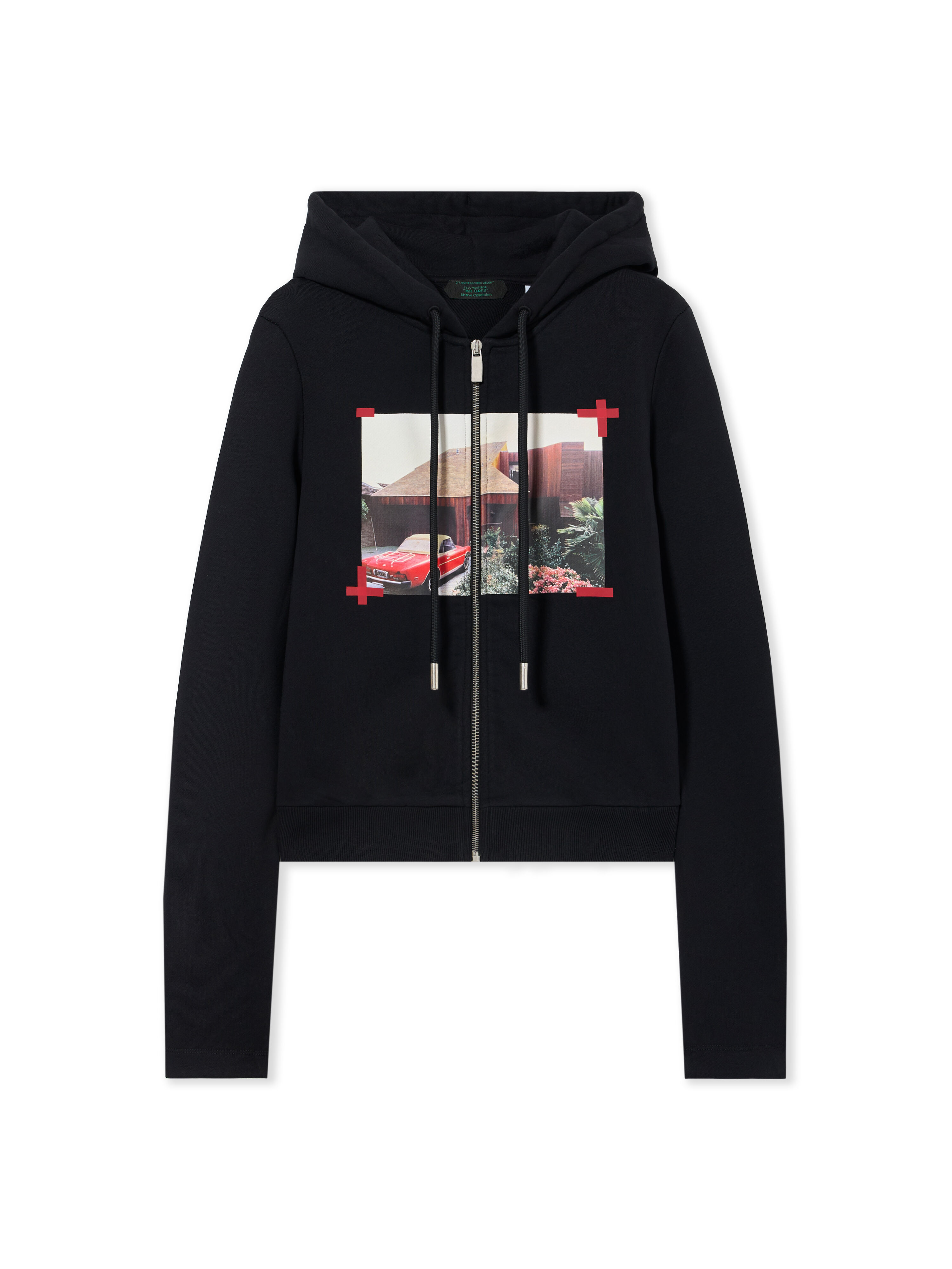 Miles Davis Architecture Slim Zip-Up Hoodie OFF WHITE Miles Davis Architecture Slim Zip-Up Hoodie Black-Black 2FE00730T