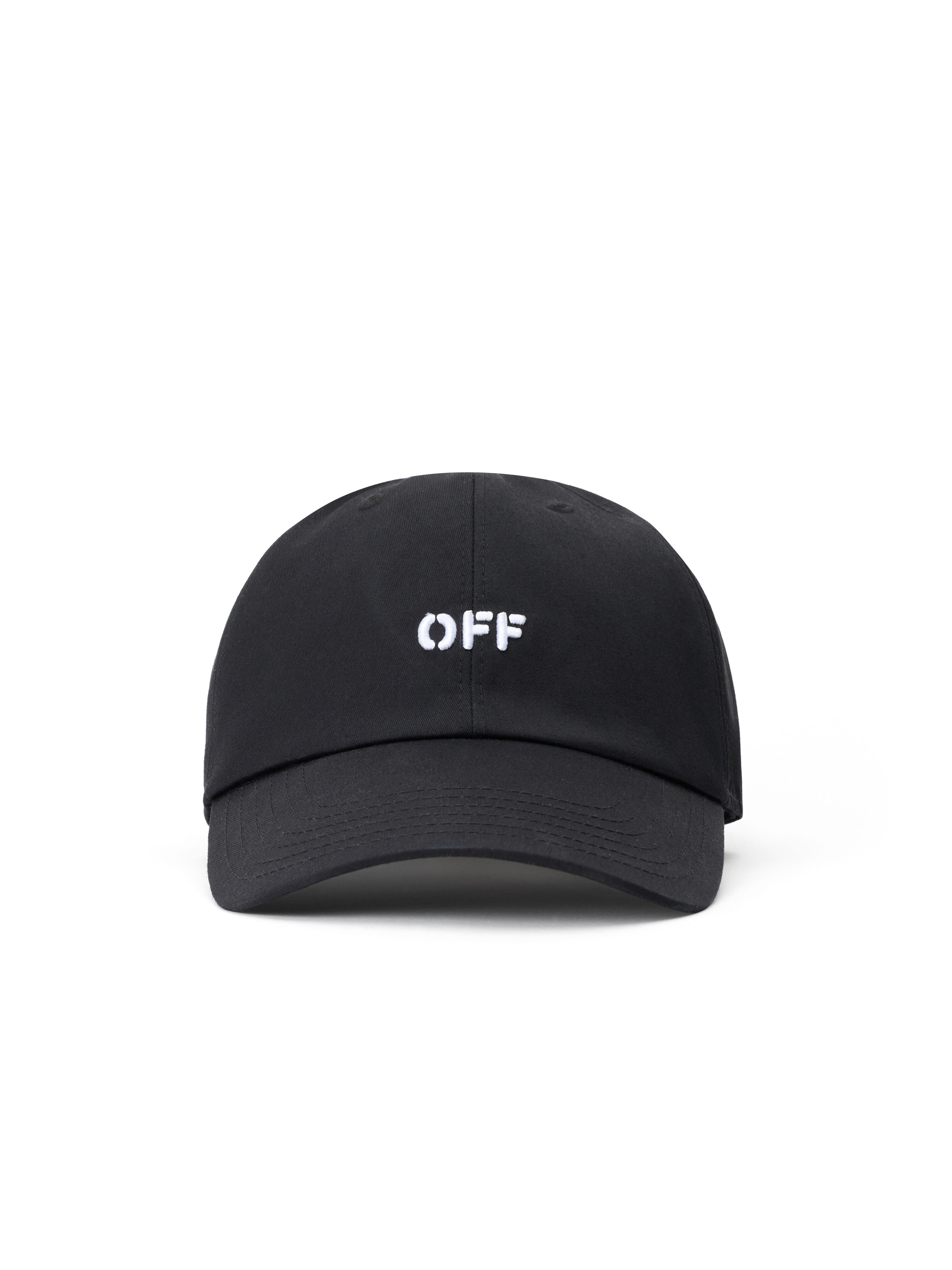 OFF WHITE Off Stamp Baseball Cap BLACK OW70607