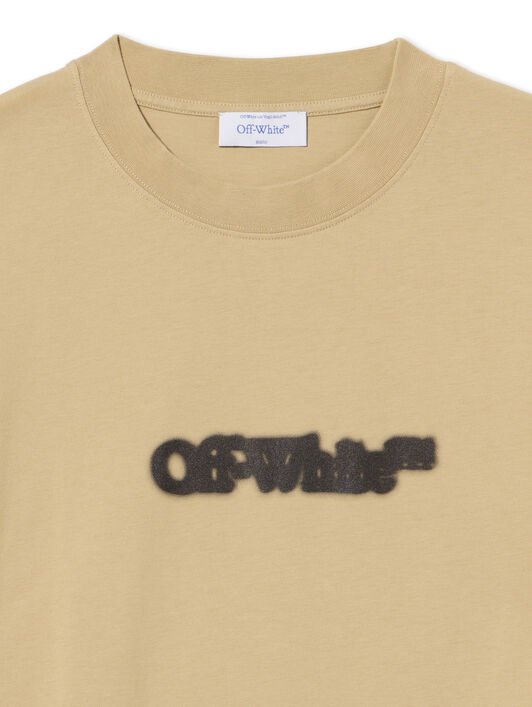 OFF WHITE Spray Arrow T-Shirt CREME BRULÉE - BLACK OMAA027S25JER00B