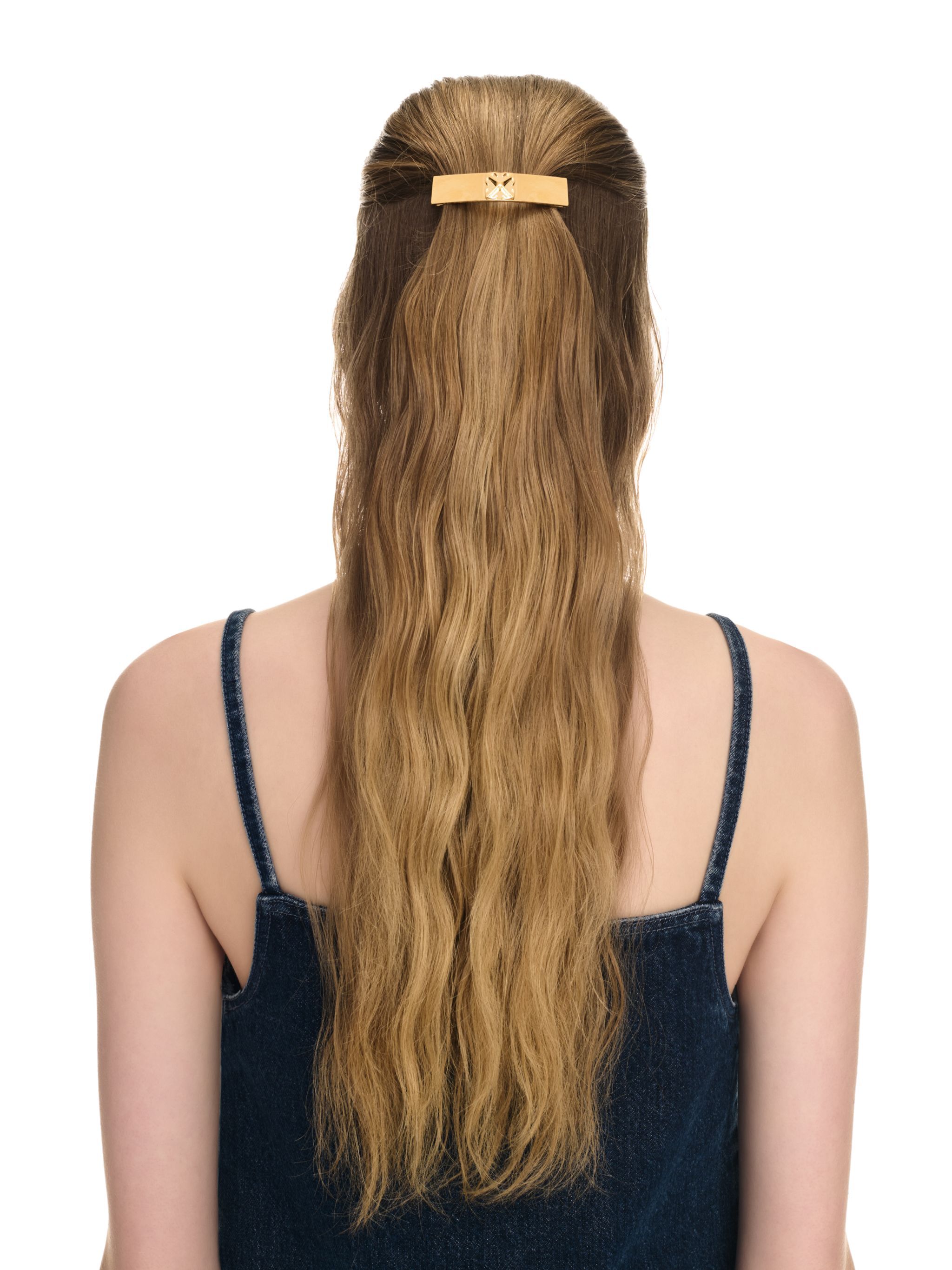OFF WHITE Arrow Hair Clip GOLD OWOE004F24MET001