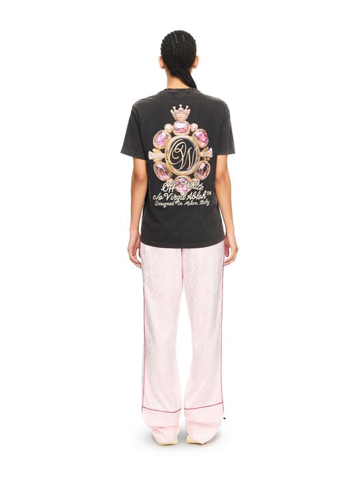 OFF WHITE Royal Jwls Reg Tee Marble Black-Lemon Icing 2AA089S26JER008