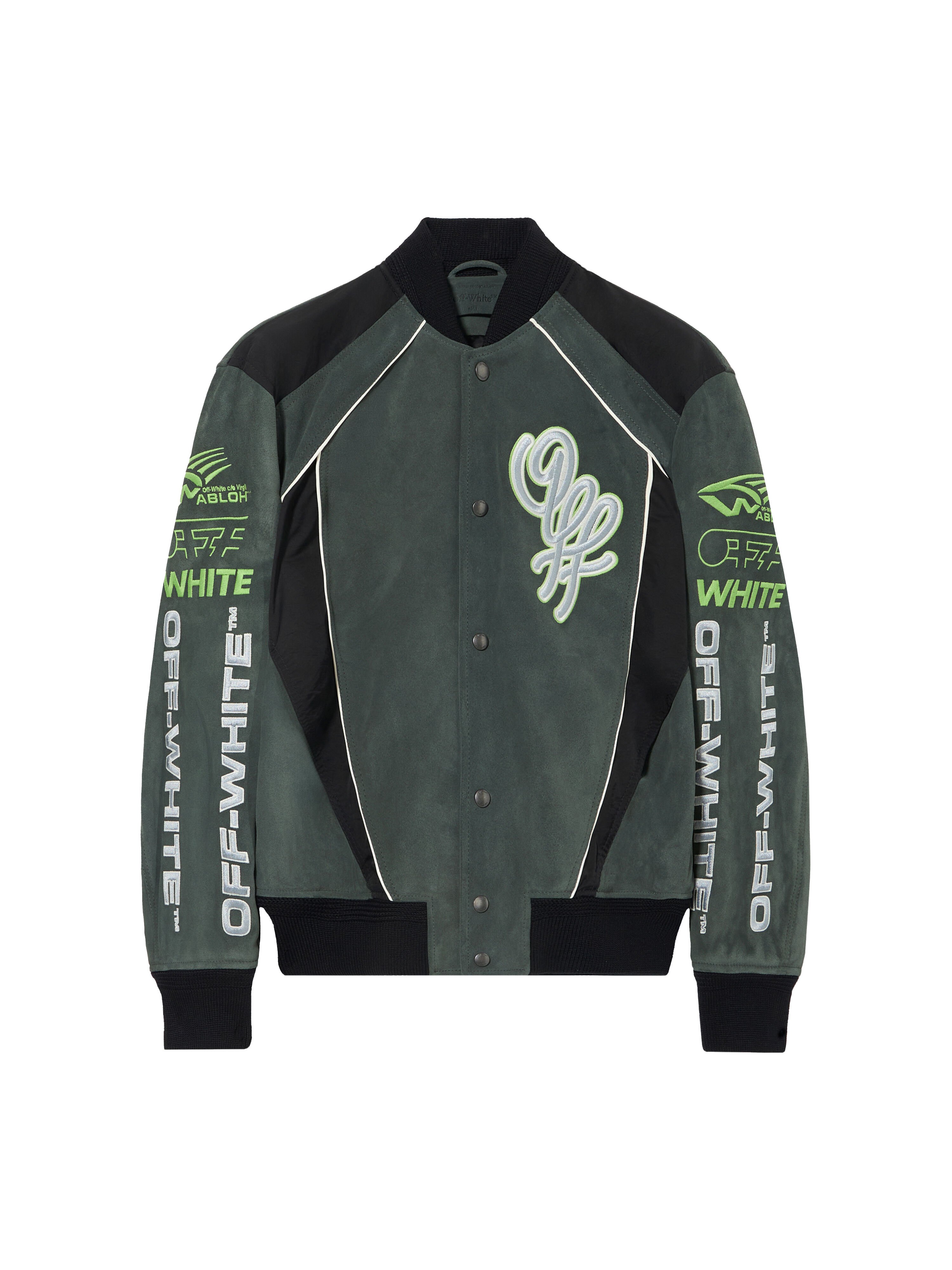 Racing Staff Varsity Jacket OFF WHITE Racing Staff Varsity Jacket CILANTRO 44MJA13ZF26L001