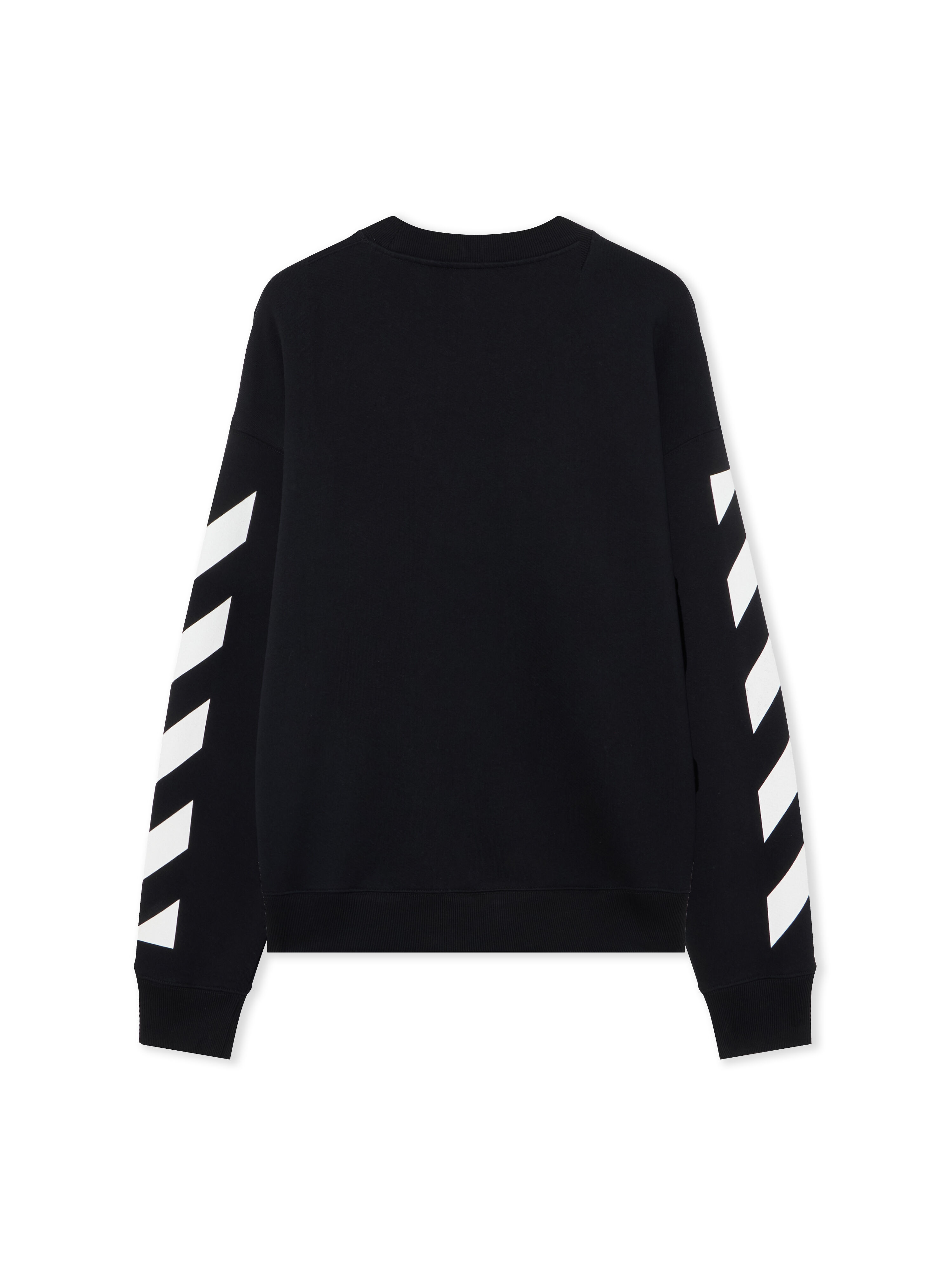 OFF WHITE Cornely Diagonal Crewneck Sweatshirt BLACK 44MBA054G5F005