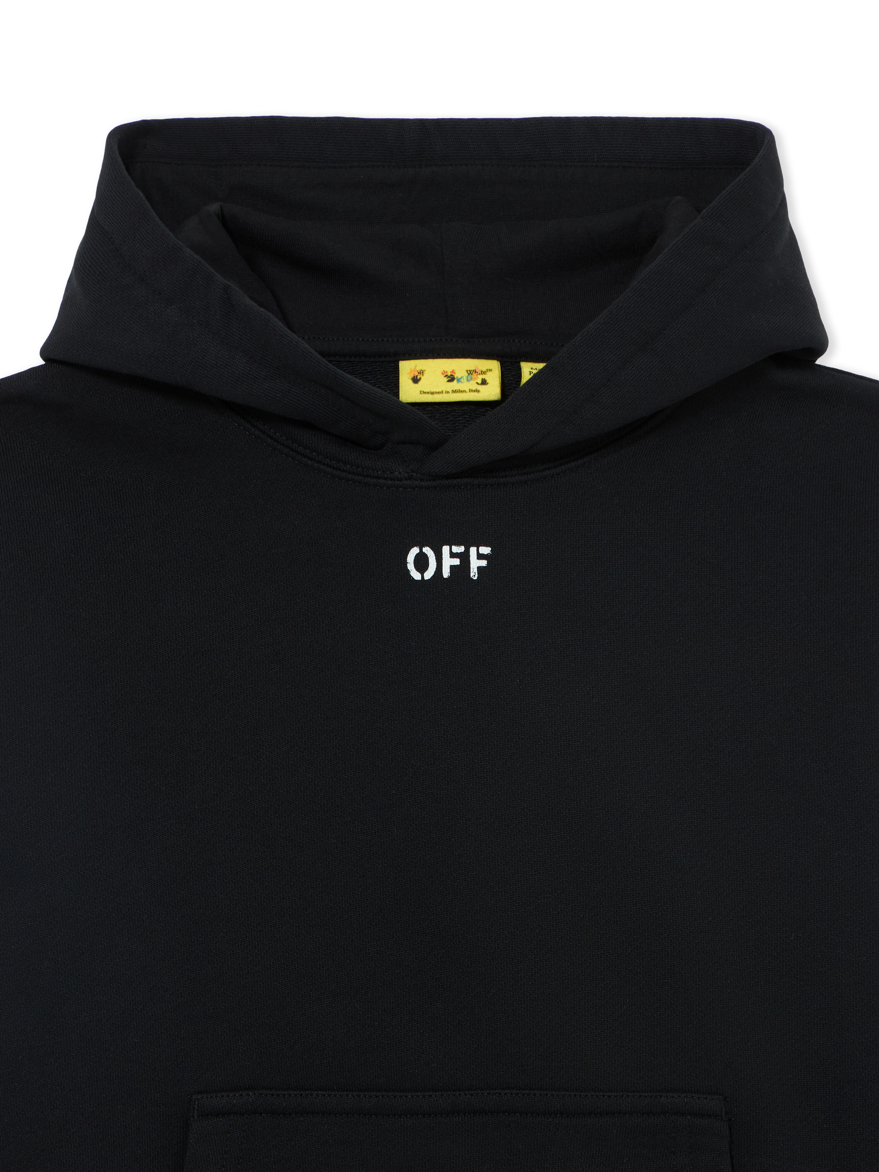 OFF WHITE Diag Paint Hoodie BLACK 44BBB001S26F005
