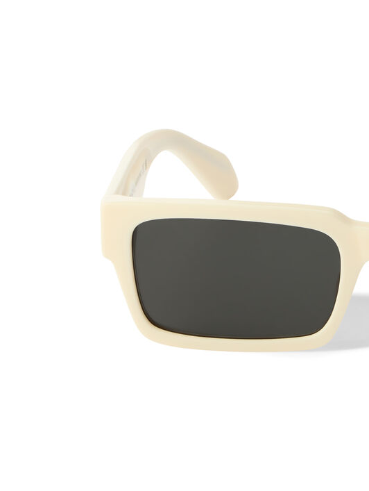 OFF WHITE Huntington Smoke Lens Sunglasses Shiny Black OW1032010755