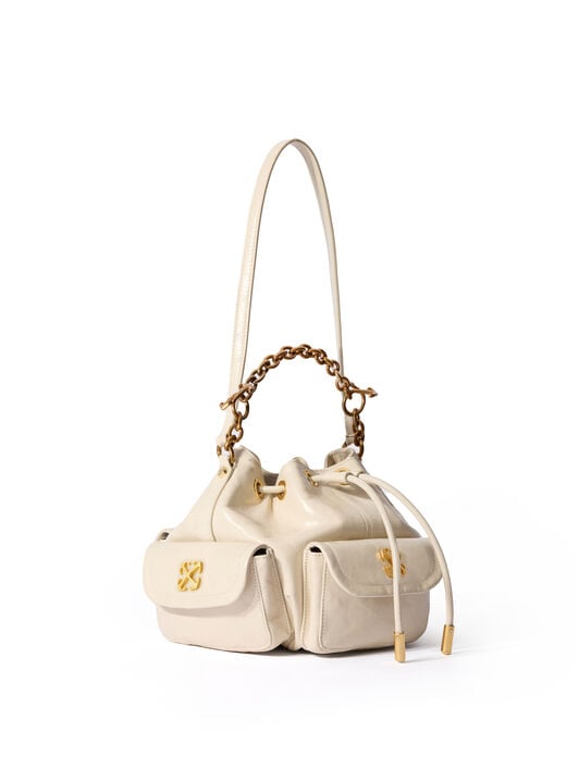 Dumbo.B Bucket Bag OFF WHITE Dumbo.B Bucket Bag DUST - NO COLOR OWMY002F25LEA001