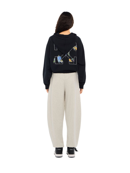 OFF WHITE Off College Balloon Sweatpants Grey Melange High Risk Red 2FH00495B