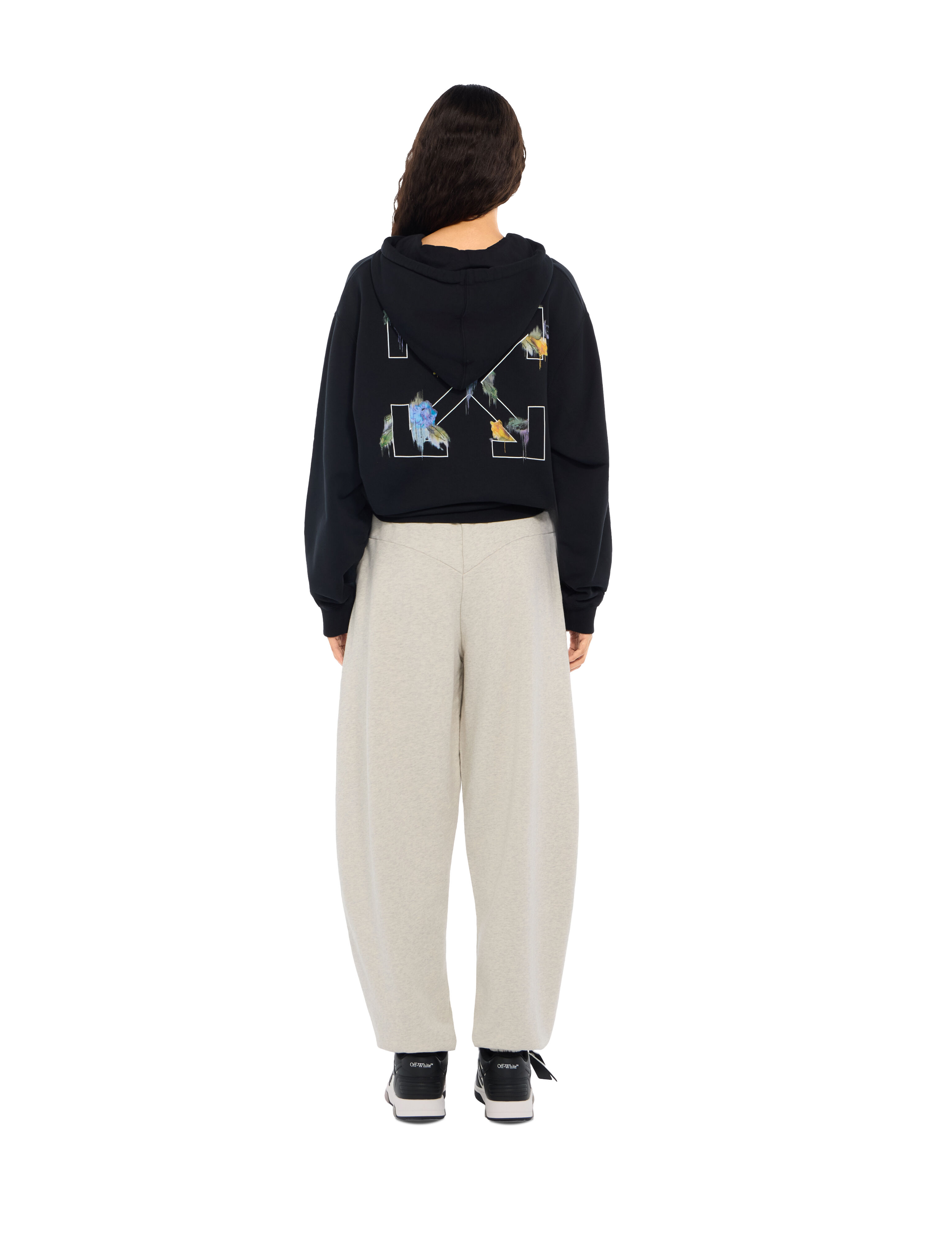 OFF WHITE Off College Balloon Sweatpants Grey Melange High Risk Red 2FH00495B