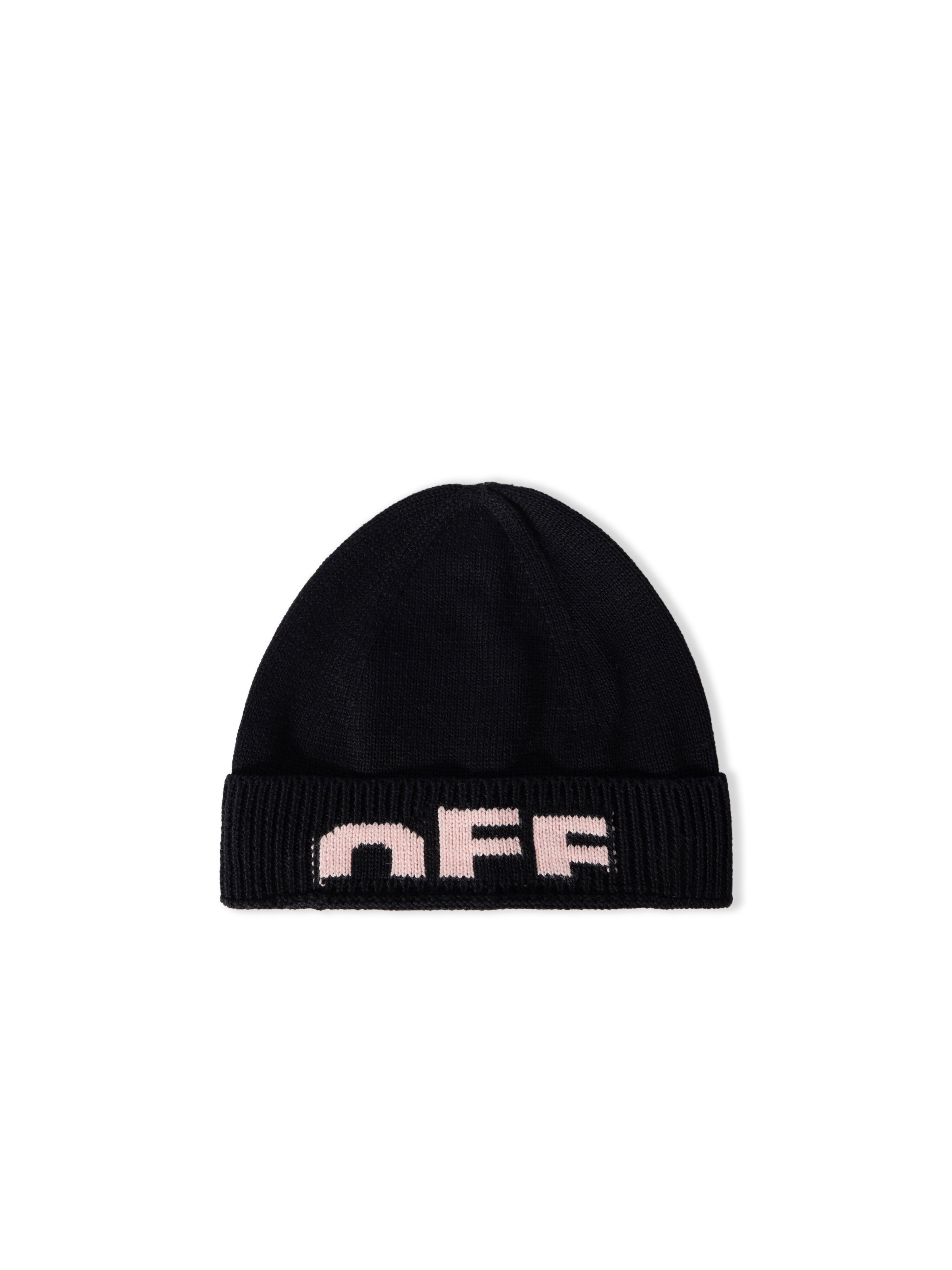 Type Logo Beanie OFF WHITE Type Logo Beanie BLACK - SOFT PINK OGLC001F25KNI002